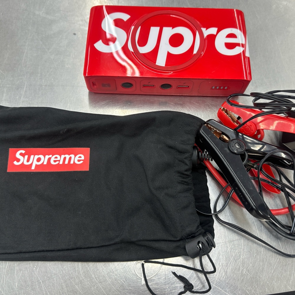 SUPREME RARE jump starter cables power bank wireless case bag car laptop camera